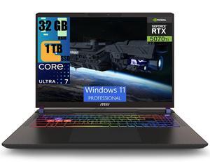 MSI Vector 16 HX AI Gaming Laptop, 16" QHD+ 240Hz Display, Intel Ultra 7 255HX 20 cores Processor, Geforce RTX 5070 Ti 12GB GDDR7, 32GB DDR5  1TB PCIe SSD, RGB Backlit Thunderbolt5, Windows 11 Pro