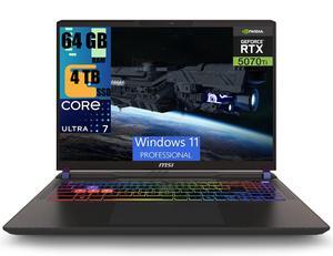 MSI Vector 16 HX AI Gaming Laptop, 16" QHD+ 240Hz Display, Intel Ultra 7 255HX 20 cores Processor, Geforce RTX 5070 Ti 12GB GDDR7, 64GB DDR5  4TB PCIe SSD, RGB Backlit Thunderbolt5, Windows 11 Pro