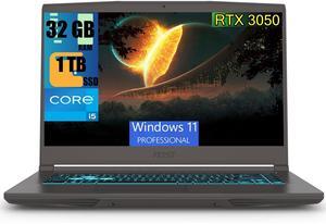 MSI Thin 15 Gaming Laptop, 15.6" FHD 144Hz Display, Intel Core i5-13420H 8-core Processor, GeForce RTX 3050 4GB Graphics, 32GB DDR4  1TB PCIe SSD, Backlit Keyboard, Bluetooth 5.2, Windows 11 Pro