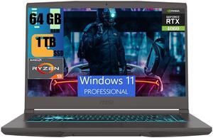 MSI Thin A15 AI Gaming Laptop, 15.6" FHD 144Hz Display, AMD Ryzen 9 8945HS 8 Cores Processor, NVIDIA GeForce RTX 4060 8GB GDDR6, 64GB DDR5  1TB PCIe SSD, Cooler Boost, Backlit KB, Windows 11 Pro