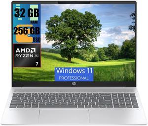 HP OmniBook 16 Business Laptop, 16" FHD+ Touchscreen, AMD Ryzen AI 7 350 8 Cores Processor, AMD Radeon Graphics, 32 DDR4  256 PCIe SSD, Wi-Fi 6, Backlit, 1080P Camera, Windows 11 Pro