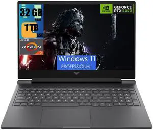 HP Victus 16 Gaming Laptop, 16.1" FHD 144Hz Display, AMD Ryzen 7 8845HS 8 Cores Processor, NVIDIA GeForce RTX 4070 8GB GDDR6, 32GB DDR5  1TB PCIe SSD, Backlit Keyboard, Wi-Fi 6, Windows 11 Pro