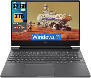 HP Victus 15 Gaming Laptop, 15.6" FHD 144Hz Display, AMD Ryzen 5 7535HS Hexa-cores Processor, AMD Radeon RX 6550M 4GB GDDR6, 32GB DDR5  2TB PCIe SSD, Backlit KB, Wi-Fi 6, Windows 11
