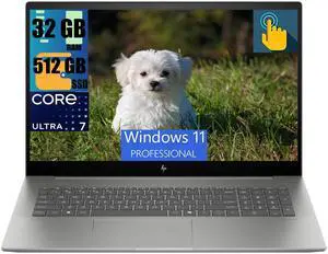 HP Envy 17 Business Laptop, 17.3" FHD Touchscreen, Intel Core Ultra 7 155H 16 Cores Processor, Intel Arc Graphics, 32GB DDR4  512GB PCIe SSD, Backlit Keyboard, HDMI, Wi-Fi 7, Windows 11 Pro