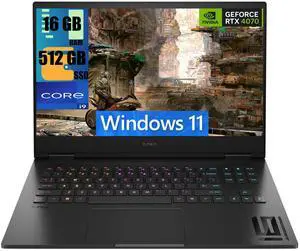 HP Omen 16 Gaming Laptop, 16.1" Full HD 165Hz Display, Intel Core i9-14900HX 24 Cores Processor, NVIDIA GeForce RTX 4070 8GB GDDR6, 16GB DDR5  512GB PCIe SSD, RGB Backlit, Wi-Fi 7, Windows 11