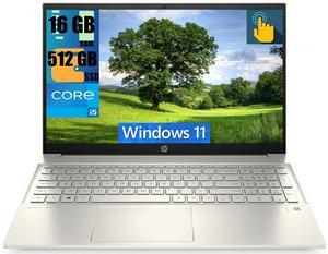 HP Pavilion 15 Business Laptop, 15.6" FHD (1920*1080) Touchscreen, Intel Core i5-1135G7 4 Cores Processor, Intel Iris Xe Graphics, 16GB DDR4  512GB PCIe SSD, Webcam, Wi-Fi 6, Windows 11