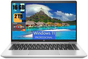 HP ProBook 445 G9 14 Business Laptop, 14.0" FHD Display, AMD Ryzen 5 5625U 6-Cores Processor, AMD Radeon Graphics, 16GB DDR4  2TB PCIe SSD, Backlit KYB, WiFi 6, Bluetooth 5.2, Windows 11 Pro