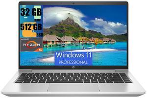 HP ProBook 445 G9 14 Business Laptop, 14.0" FHD Display, AMD Ryzen 5 5625U 6-Cores Processor, AMD Radeon Graphics, 32GB DDR4  512GB PCIe SSD, Backlit KYB, WiFi 6, Bluetooth 5.2, Windows 11 Pro