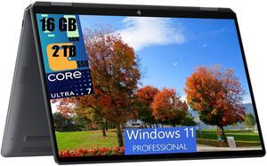 HP OmniBook Ultra Flip 14 Laptop, 14" 3k (2880 x 1800) OLED Touchscreen, Intel Core Ultra 7 256V 8-Core Processor, Intel Arc Graphics, 16GB DDR4  2TB PCIe SSD, Backlit KB Fingerprint, Windows 11 Pro