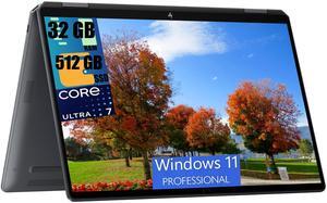 HP OmniBook Ultra Flip 14 Laptop, 14" 3k (2880 x 1800) OLED Touchscreen, Intel Core Ultra 7 256V 8-Core Processor, Intel Arc Graphics, 32GB DDR4  512GB PCIe SSD, Backlit KB Fingerprint, Windows 11 Pro