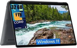 HP OmniBook Ultra Flip 2-in-1 14 Laptop, 14" 3k OLED Touchscreen, Intel Core Ultra 9 288V 8-Core Processor, Intel Arc Graphics, 32GB DDR4  1TB PCIe SSD, Backlit KB Fingerprint, Windows 11
