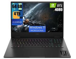 HP Omen 16 Gaming Laptop, 16.1" QHD 240Hz, Intel Core i9-14900HX 24 Cores Processor, NVIDIA GeForce RTX 4080 12GB GDDR6 Graphics, 64GB DDR5  4TB PCIe SSD, RGB Backlit KB, Wi-Fi 7, Windows 11 Pro