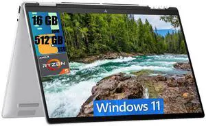 HP Envy x360 2-in-1 14 Laptop, 14" WUXGA Touchscreen, AMD Hexa-core Ryzen 5 8640HS Processor, AMD Radeon 760M Graphics, 16GB DDR4  512GB PCIe SSD, Backlit Keyboard, Bluetooth 5.3, Windows 11