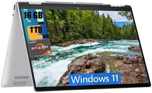 HP Envy x360 2-in-1 14 Laptop, 14" WUXGA Touchscreen, AMD Hexa-core Ryzen 5 8640HS Processor, AMD Radeon 760M Graphics, 16GB DDR4  1TB PCIe SSD, Backlit Keyboard, Bluetooth 5.3, Windows 11