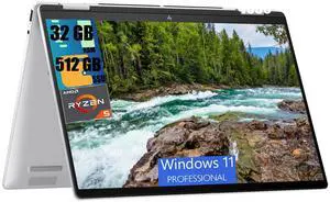 HP Envy x360 2-in-1 14 Laptop, 14" WUXGA Touchscreen, AMD Hexa-core Ryzen 5 8640HS Processor, AMD Radeon 760M Graphics, 32GB DDR4  512GB PCIe SSD, Backlit Keyboard, Bluetooth 5.3, Windows 11 Pro