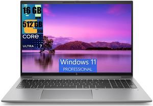 HP ZBook Firefly 16 G11 AI Business Laptop, 16.0" WUXGA Display, Intel Core Ultra 7 155U 12-Cores Processor, Intel Graphics, 16GB DDR4  512GB PCIe SSD, Backlit KB, Fingerprint, Windows 11 Pro
