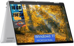 HP Envy x360 2-in-1 14 Laptop, 14" WUXGA Touchscreen, AMD Ryzen 7 8840HS 8-core Processor, AMD Radeon 780M Graphics, 16GB  DDR4  256GB  PCIe SSD, Backlit Keyboard, Bluetooth 5.3, Windows 11 Pro