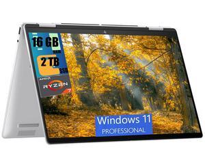 HP Envy x360 2-in-1 14 Laptop, 14" WUXGA Touchscreen, AMD Ryzen 7 8840HS 8-core Processor, AMD Radeon 780M Graphics, 16GB  DDR4  2TB PCIe SSD, Backlit Keyboard, Bluetooth 5.3, Windows 11 Pro