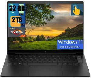 HP Dragonfly Pro One 14 Laptop, 14.0" UXGA Touchscreen, Ryzen 7 7736U Octa Core Processor, AMD Radeon 680M Graphics, 32GB DDR4  2TB PCIe SSD, Backlit KYB, Fingerprint, WiFi 6, Windows 11 Pro