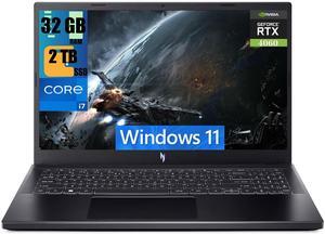 Acer Nitro V 15 Gaming Laptop, 15.6" FHD 144Hz Display, Intel Core i7-13620H 10-core Processor, GeForce RTX 4060 8GB Graphic, 32GB DDR5  2TB PCIe SSD, Backlit Keyboard, Bluetooth 5.1, Windows 11