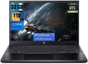 Acer Nitro V 15 Gaming Laptop, 15.6" FHD 144Hz Display, Intel Core i7-13620H 10-core Processor, GeForce RTX 4060 8GB Graphic, 32GB DDR5  1TB PCIe SSD, Backlit Keyboard, Bluetooth 5.1, Windows 11 Pro