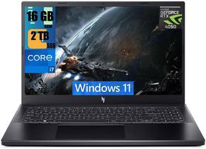 Acer Nitro V 15 Gaming Laptop, 15.6" FHD 144Hz Display, Intel Core i7-13620H 10-core Processor, NVIDIA GeForce RTX 4050 6GB Graphic, 16GB DDR5  2TB PCIe SSD, Backlit KB, Bluetooth 5.1, Windows 11