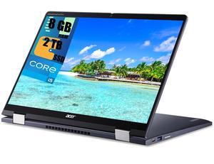 Acer Chromebook Spin 714 2-in-1 Laptop, 14" FHD+ (1920x1200) Touchscreen, Intel 10-core i5-1235U Processor, Intel Iris Xe Graphics, 8GB  DDR4  2TB PCIe SSD, Backlit KB, Windows 11 Home