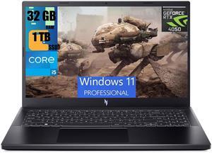 Acer Nitro V 15 Gaming Laptop, 15.6" FHD (1920x1080) 144Hz Display, Intel 8-core i5-13420H Processor, GeForce RTX 4050 6GB Graphic, 32GB DDR5  1TB PCIe SSD, Backlit KB, Bluetooth 5.1, Windows 11 Pro