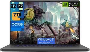 ASUS ROG Zephyrus G16 Gaming Laptop, 16" FHD (1920 x 1080) 165Hz, Intel 10-core i7-13620H Processor, GeForce RTX 4070 8GB Graphic, 32GB DDR4  2TB PCIe SSD, RGB Backlit KB, Windows 11 Pro