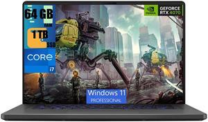 ASUS ROG Zephyrus G16 Gaming Laptop, 16" FHD (1920 x 1080) 165Hz, Intel 10-core i7-13620H Processor, GeForce RTX 4070 8GB Graphic, 64GB DDR4  1TB PCIe SSD, RGB Backlit KB, Windows 11 Pro