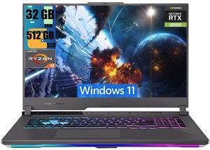 ASUS ROG Strix G17 Gaming Laptop, 17.3" WQHD (2560x1440) 240Hz, AMD 12-Core Ryzen 9 7845HX Processor, NVIDIA GeForce RTX 4060 8GB Graphic, 32GB DDR5  512GB PCIe SSD, RGB Backlit, Windows 11