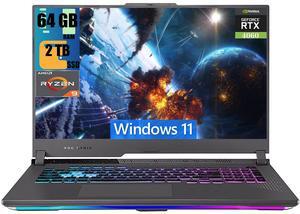 ASUS ROG Strix G17 Gaming Laptop, 17.3" WQHD (2560x1440) 240Hz, AMD 12-Core Ryzen 9 7845HX Processor, NVIDIA GeForce RTX 4060 8GB Graphic, 64GB DDR5  2TB PCIe SSD, RGB Backlit, Windows 11