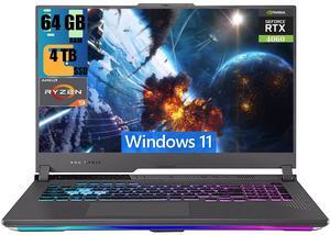 ASUS ROG Strix G17 Gaming Laptop, 17.3" WQHD (2560x1440) 240Hz, AMD 12-Core Ryzen 9 7845HX Processor, NVIDIA GeForce RTX 4060 8GB Graphic, 64GB DDR5  4TB PCIe SSD, RGB Backlit, Windows 11