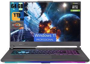 ASUS ROG Strix G17 Gaming Laptop, 17.3" WQHD (2560x1440) 240Hz, AMD 12-Core Ryzen 9 7845HX Processor, NVIDIA GeForce RTX 4060 8GB Graphic, 64GB DDR5  1TB PCIe SSD, RGB Backlit, Windows 11 Pro