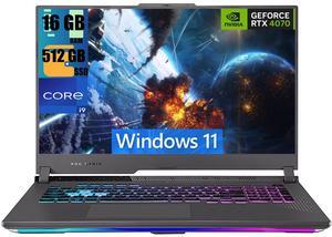 ASUS ROG Strix G16 Gaming Laptop, 16" WUXGA (1920x1200) 165Hz, Intel 24-core i9-14900HX Processor, NVIDIA GeForce RTX 4070 8GB Graphic, 16GB DDR5  512GB PCIe SSD, 4-Zone RGB Backlit, Windows 11