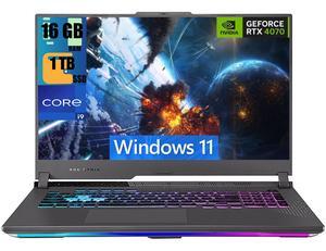 ASUS ROG Strix G16 Gaming Laptop, 16" WUXGA (1920x1200) 165Hz, Intel 24-core i9-14900HX Processor, NVIDIA GeForce RTX 4070 8GB Graphic, 16GB DDR5  1TB PCIe SSD, 4-Zone RGB Backlit, Windows 11