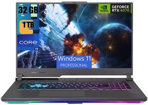 ASUS ROG Strix G16 Gaming Laptop, 16" WUXGA (1920x1200) 165Hz, Intel 24-core i9-14900HX Processor, NVIDIA GeForce RTX 4070 8GB Graphic, 32GB DDR5  1TB PCIe SSD, 4-Zone RGB Backlit, Windows 11 Pro