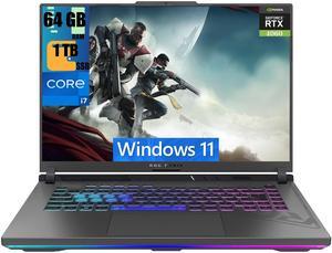 ASUS ROG Strix G16 Gaming Laptop, 16" FHD 165Hz Display, Intel 14-core i7-13650HX Processor, GeForce RTX 4060 8GB Graphic, 64GB DDR5  1TB PCIe SSD, RGB Backlit Keyboard, Wi-Fi 6E, Windows 11