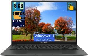 ASUS Zenbook 14 OLED Business Laptop, 14" FHD+ Touchscreen, Intel Core Ultra 5 125H 14 cores Processor, Intel Graphics, 8GB  DDR4  256GB  PCIe SSD, Backlit Keyboard, Wi-Fi 6E, Windows 11 Pro