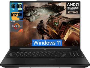 ASUS TUF A16 Gaming Laptop, 16" FHD+ (1920x1200) 165Hz Display, AMD Ryzen 7 7735HS 8 Cores Processor, AMD Radeon RX7600S Graphics, 16GB DDR5  512GB PCIe SSD, Backlit Keyboard, Windows 11