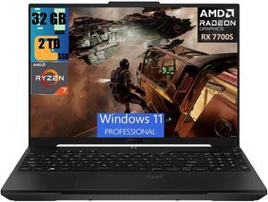 ASUS TUF A16 Gaming Laptop, 16" FHD+ (1920x1200) 165Hz Display, AMD Ryzen 7 7735HS 8 Cores Processor, AMD Radeon RX7600S Graphics, 32GB DDR5  2TB PCIe SSD, Backlit Keyboard, Windows 11 Pro