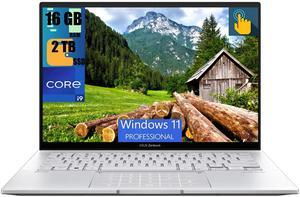 ASUS Zenbook 14 OLED Business Laptop, 14" 2.8K OLED Touchscreen, Intel 14-core i9-13900H Processor, Iris Xe Graphics, 16GB  DDR4  2TB PCIe SSD, Backlit Fingerprint Thunderbolt, Windows 11 Pro