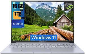 ASUS Vivobook Pro 16 Laptop, 16" FHD+ Display, Intel Core i9-13900H 14 cores Processor, NVIDIA GeForce RTX 4050 6GB GDDR6, 16GB DDR4  1TB PCIe SSD, Backlit Keyboard, Wi-Fi 6, Windows 11