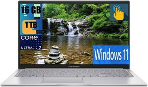 ASUS Vivobook 15 Business Laptop, 15.6" FHD Touchscreen, Intel Core i7-1355U 10 Cores Processor, Intel Iris Xe Graphics, 16GB DDR4  1TB PCIe SSD, Backlit Keyboard, Fingerprint Reader, Windows 11