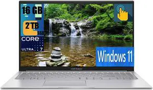 ASUS Vivobook 15 Business Laptop, 15.6" FHD Touchscreen, Intel Core i7-1355U 10 Cores Processor, Intel Iris Xe Graphics, 16GB DDR4  2TB PCIe SSD, Backlit Keyboard, Fingerprint Reader, Windows 11