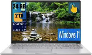ASUS Vivobook 15 Business Laptop, 15.6" FHD Touchscreen, Intel Core i7-1355U 10 Cores Processor, Intel Iris Xe Graphics, 24GB DDR4  2TB PCIe SSD, Backlit Keyboard, Fingerprint Reader, Windows 11