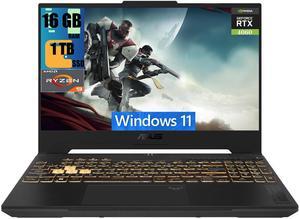 ASUS TUF A16 Gaming Laptop, 16" FHD+(1920x1200) 165Hz, AMD Ryzen 9 7940HX 16 Cores processor, NVIDlA GeForce RTX 4060 8GB GDDR6, 16GB DDR5  1TB PCIe SSD, Bluetooth 5.3, Wi-Fi 6, RJ45, Windows 11
