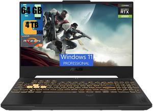 ASUS TUF A16 Gaming Laptop, 16" FHD+(1920x1200) 165Hz, AMD Ryzen 9 7940HX 16 Cores processor, NVIDlA GeForce RTX 4060 8GB GDDR6, 64GB DDR5  4TB PCIe SSD, Bluetooth 5.3, Wi-Fi 6, RJ45, Windows 11 Pro