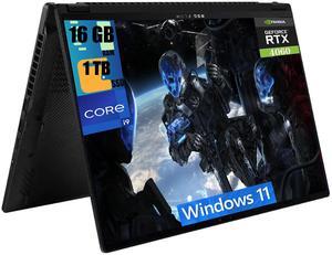 ASUS ROG Flow X16 2-in-1 Gaming Laptop, 16.0" WQXGA (2560x1600) 240Hz Touchscreen, Intel Core i9-13900H 14-Cores Processor, GeForce RTX 4060 8GB GDDR6, 16GB DDR5  1TB PCIe SSD, RGB KB, Windows 11