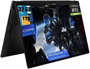 ASUS ROG Flow X16 2-in-1 Gaming Laptop, 16.0" WQXGA (2560x1600) 240Hz Touchscreen, Intel Core i9-13900H 14-Cores Processor, GeForce RTX 4060 8GB GDDR6, 32GB DDR5  1TB PCIe SSD, RGB KB, Windows 11 Pro